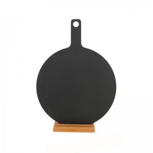 Træfiber Pizza Board Food Servering Board med håndtag Pizza Cutting Board Wood Board